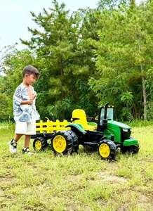 Nuovo Modello Auto Elettrica per Bambini 12V a 6 Ruote <span class=keywords><strong>con</strong></span> Rimorchio, Trattore Elettrico per Bambini 2-4 Anni, Auto a Batteria per Bambini - Product Image 5