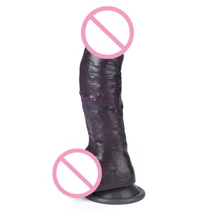 ORALSX 8 Inches Long Black <b>Dildo</b> Realistic Cock Silicone Anal <b>Dildo</b> Female Masturbate Flexible <b>Dildo</b> for Men Women - Product Image 4