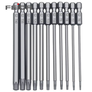 Juego de puntas de destornillador industrial FEIDA S2, 150mm, hexágono, flor de ciruelo hueca, acero alargado, cabeza de tornillo <span class=keywords><strong>Torx</strong></span> cuadrada cromada - Product Image 1