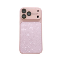 Coque de protection antichoc en marbre pour iPhone 17 16 15 14 13 Pro Max avec fenêtre pour appareil photo et protection d'objectif en verre, en PC rigide