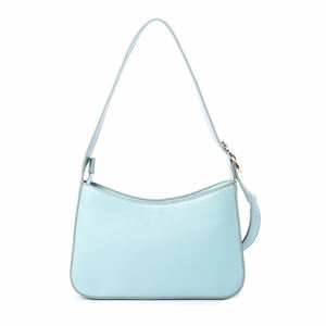 Bolso Hobo Minimalista Azul Pastel, Bolso de Hombro Único y Elegante para Mujer - Product Image 3