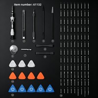 Jeu de tournevis à cliquet transformable en T de 40 pièces, tournevis multi-morphologies à couple élevé avec embouts S2