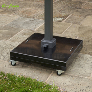Parasol de jardin personnalisé en aluminium pour la pluie avec led Grand porte-à-faux droit pour l'extérieur - Product Image 5