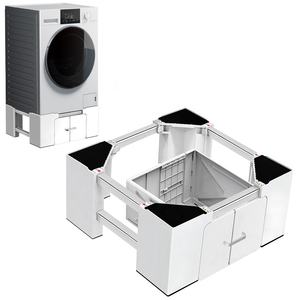 Support de lave-linge, socle de lave-linge, support de lave-linge réglable en taille avec tiroir coulissant pour la maison - Product Image 2