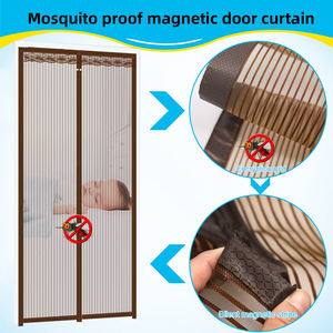 <span class=keywords><strong>Rideau</strong></span> de porte automatique à fermeture automatique noir magnétique de tailles multiples <span class=keywords><strong>sur</strong></span> <span class=keywords><strong>mesure</strong></span> <span class=keywords><strong>moustiquaire</strong></span> mains libres en nylon à prix économique - Product Image 2