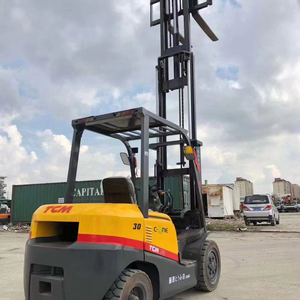 TCM <b>Used</b> Forklift stages mast Good Confition4X4 Forklift Original Japanese <b>Used</b> TCM 3 Ton FD30 Diesel Forklift - Product Image 1