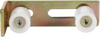 Double rouleaux en nylon Support de poteau en L réglable pour portes coulissantes roulantes 2-5/16 "Capacité maximale Pack Accessoires de fenêtre