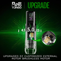 Groothandel EZ P3 Pro Turbo 2.0 Draadloze Tatoeagemachine |   6-takt directe aandrijving |   12V borstelloze motorpen met hoog koppel