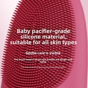 Silicone Facial Cleansing Brush Waterproof Ultrasonic Vibration Pore Cleaning Massage Device for Deep Cleansing Skin Care - Product Image 4