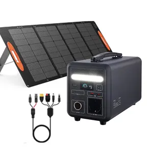 Generator daya surya portabel stasiun suplai Power Bank portabel harga pabrik Tiongkok 600 watt