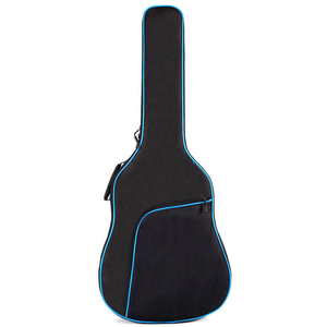 Tas Gitar Akustik dengan Tali Bahu Ganda yang Dapat Disesuaikan, Tas Gig Lembut, Tas Gitar Hitam - Product Image 3