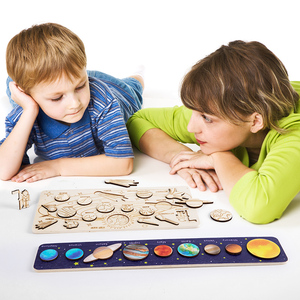 Jouets en bois Montessori de corée du soleil, Puzzle à huit planètes, système solaire de la terre, planètes, Cognition, jouets éducatifs, cadeaux pour enfants, nouveau - Product Image 5