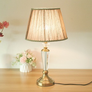 Lámpara de Mesa de Cristal Europea, Lámpara de Noche para Dormitorio, Sala de Estar, Estudio, Estilo Americano Simple, Lujo Ligero, Retro, Cálida, Regulable, <span class=keywords><strong>Verde</strong></span> - Product Image 4