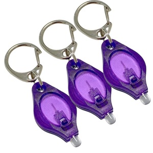 Regalos personalizados, llavero <span class=keywords><strong>ultravioleta</strong></span> UV, detección de <span class=keywords><strong>luz</strong></span>, fugas de sustancias fluorescentes con Mini linterna LED púrpura, llavero Led - Product Image 2