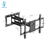 Venta caliente 32-98 pulgadas Universal LED LCD TV Soporte de TV giratorio de montaje en pared de movimiento completo