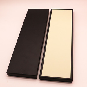 Оптовая продажа: Прямоугольная подарочная коробка из перерабатываемой бумаги с крышкой и основанием, оранжевая, с возможностью индивидуализации, с логотипом, для хранения шелковых платков и галстуков - Product Image 3