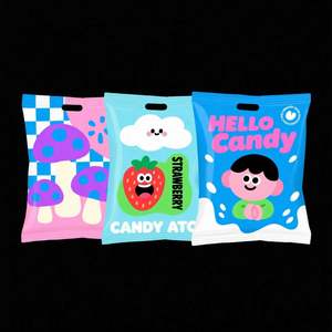 Sacs en Mylar personnalisés avec des motifs créatifs variés, refermables, à l'épreuve des enfants, 1g, 3,5g, 7g, 14g, 28g, 1oz - Product Image 4