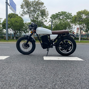 Moto vintage 2000W 72V, style street bike, avec freins à disque avant et arrière - Product Image 3