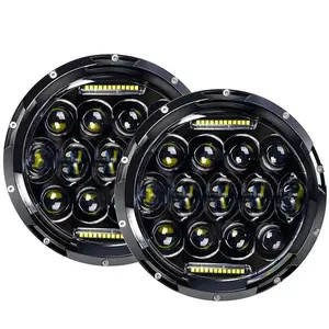 7 "pollici rotondo 75W 9000 lumen Hi/Lo Beam YF fari a LED con luce di marcia diurna (DRL) per Jeep Wrangler JK TJ LJ