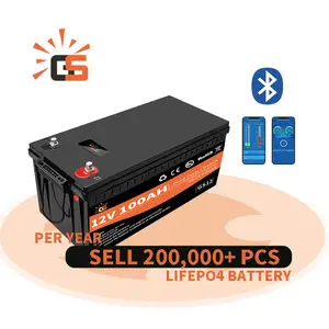 Batterie 12v 100ah lithium 12v pour l'énergie solaire lifepo4 12v 150ah 200ah 300ah pack