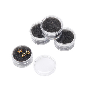 25 Jar Empty Plastic Divided Nail <b>Storage</b> <b>Box</b> Jewelry Container Salon Manicure Nail Art Organizer Holder <b>Tool</b> Case Rhinestone - Product Image 3