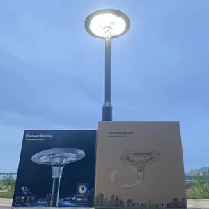 ソーラーローンランプUFO統合ソーラー街路灯景観ガーデンポストランプ統合ソーラー照明モーションセンサー