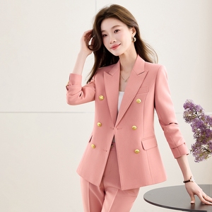 Traje de Chaqueta Azul Cielo de Moda para Mujer, Vestido Profesional para Primavera, Estilo Diosa, Conjunto <span class=keywords><strong>Formal</strong></span> y Casual - Product Image 2
