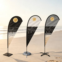Drapeau plume Blade Banner avec impression anti-décoloration