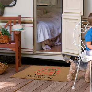 Paillasson de luxe en fibres de coco naturelles, à poils coupés, lavable, antidérapant, résistant aux taches, avec support en PVC, pour usage domestique et hôtelier - Product Image 3