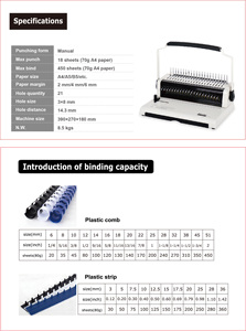 <span class=keywords><strong>Encuadernadora</strong></span> Manual CYU568 de Alta Resistencia con Base Metálica y Diseño de Mango en U para Uso en Oficina - Product Image 3