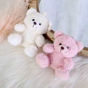 Porte-clés pendentif en peluche ours en dessin animé de 12 cm, mignon animal en peluche, accessoires de sac, cadeau pour garçons et filles - Product Image 2