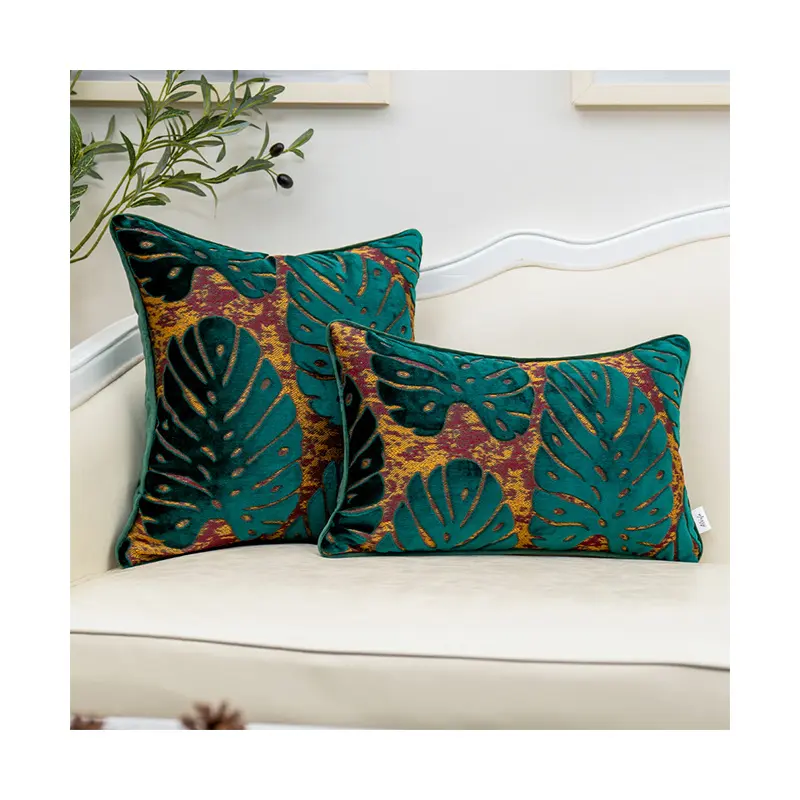 Hot Sale Printed Decorative Home Leaf Luxury Modern Sofa Pillow Case Couch Cushion Cover Throw Pillow Covers