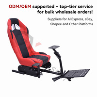 GY030 Sièges de course à godet de sport de qualité supérieure Jeu de conduite Sim Volant pliable Chaise de conduite Simulateur de course Cockpit