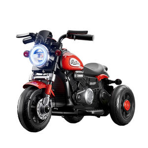 Moto électrique ShineTwin 300 pour enfants de 1 à 3 ans, tricycle rechargeable avec télécommande et double propulsion - Product Image 1