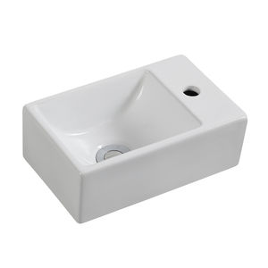 Lavabos pequeños de cerámica Rectangular para pared, lavabos de baño de superficie sólida, <span class=keywords><strong>precio</strong></span> barato - Product Image 6