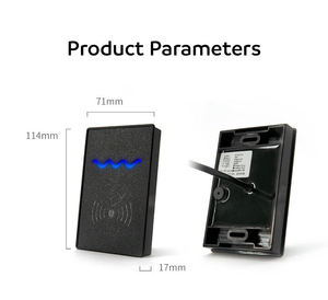 Système de contrôle d'accès aux portes étanche, lecteur de cartes NFC RFID 13,56 MHz, lecteur de cartes d'identité/IC - Product Image 2