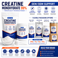Longbio Créatine Monohydrate en Poudre Blanche Premium Extrait Végétal pour Complément Nutritionnel Sportif CAS 6020-87-7