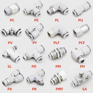 Conectores Neumáticos de PU/PC/<span class=keywords><strong>PL</strong></span>/PX/SL/PH/PV/PE/PY/PG/PW/PEG para Tuberías de Agua, Conexiones Neumáticas de <span class=keywords><strong>Pl</strong></span>ástico para Mangueras de Aire de Un Toque - Product Image 1