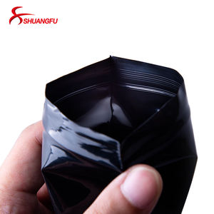 下着・水着・靴下・靴・食品の包装用 カスタム ブラック ジップロック プラスチック バッグ - Product Image 5