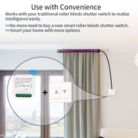 SIXWGH Module d'Interrupteur de Rideau Intelligent Tuya WiFi Moteur de Volet Roulant Électrique pour Domotique Prise en Charge de Google Home Alexa