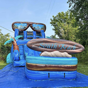 Tobogán Inflable para <span class=keywords><strong>Piscina</strong></span> con Resbaladilla, Equipo Comercial de Tobogán Acuático, Tobogán Inflable para <span class=keywords><strong>Piscina</strong></span> para Alquiler en Fiestas - Product Image 3