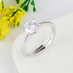 Anillo de Boda Clásico 2026 con Engaste de Seis Garras, de Cobre Ecológico con Zirconio Grabado, Anillo de Compromiso Eterno - Product Image 6