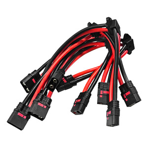 Cable Conector de Alta Corriente QS8 Hembra a Macho 110A 7AWG 130mm 200mm Codo Enchufe IEC Arnés de Cableado Personalizado para Modelo RC - Product Image 3