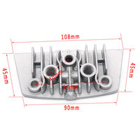 Kit de refroidissement moteur universel en aluminium pour scooter 125cc, moto tout-terrain, avec joint passif fileté et refroidisseur d'huile pour moto