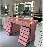 Yicheng Beauty maquillage moderne chaud coiffeuse miroir éclairé tiroir extensible meubles de rangement à vendre