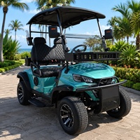 Voiturette de golf électrique Surf Beach 2, 4 ou 6 places, moteur AC 72V 7.5KW, batterie au lithium, pour exercices de rip current, rack de sauvetage pour planches de surf