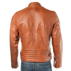 Fashionable <b>High</b> Quality Men's PU <b>Leather</b> Jacket Men's Motorcycle Jacket Winter Standard Thickened Warmth Zipper <b>Leather</b> Jacket - Product Image 2