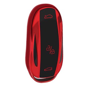 Huanyue Tpu Car Key Cover For Tesla Model 3 Y Key Fob Protector Custom Colors Available - Product Image 1