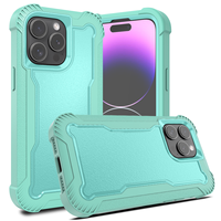 Pour iPhone 15 14, 13 Pro Max, étui de téléphone portable 3 en 1, Robot Defende, coque rigide Otter, étui de protection avec clip de ceinture, support arrière