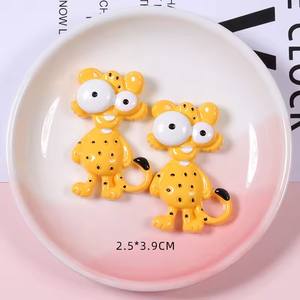 Cabujón de resina pintado a mano de alta calidad, figuritas de animales de zoológico con parte posterior plana para recuerdos de bricolaje, estilo Artificial - Product Image 6